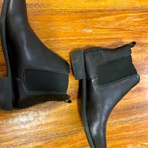 Women short Chelsea ankle boots real cow leather